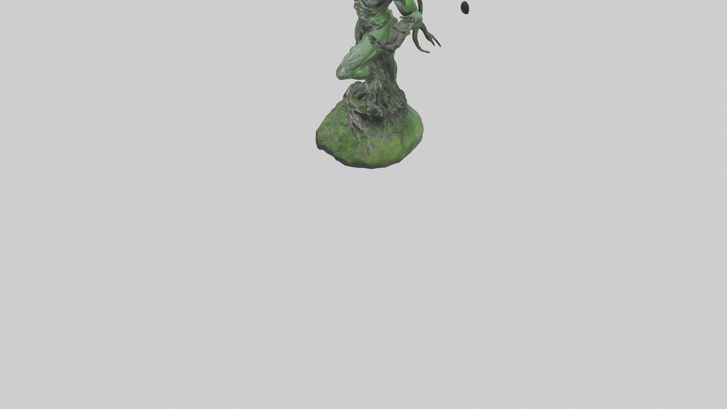 Forest Demon statue model VR / AR / low-poly