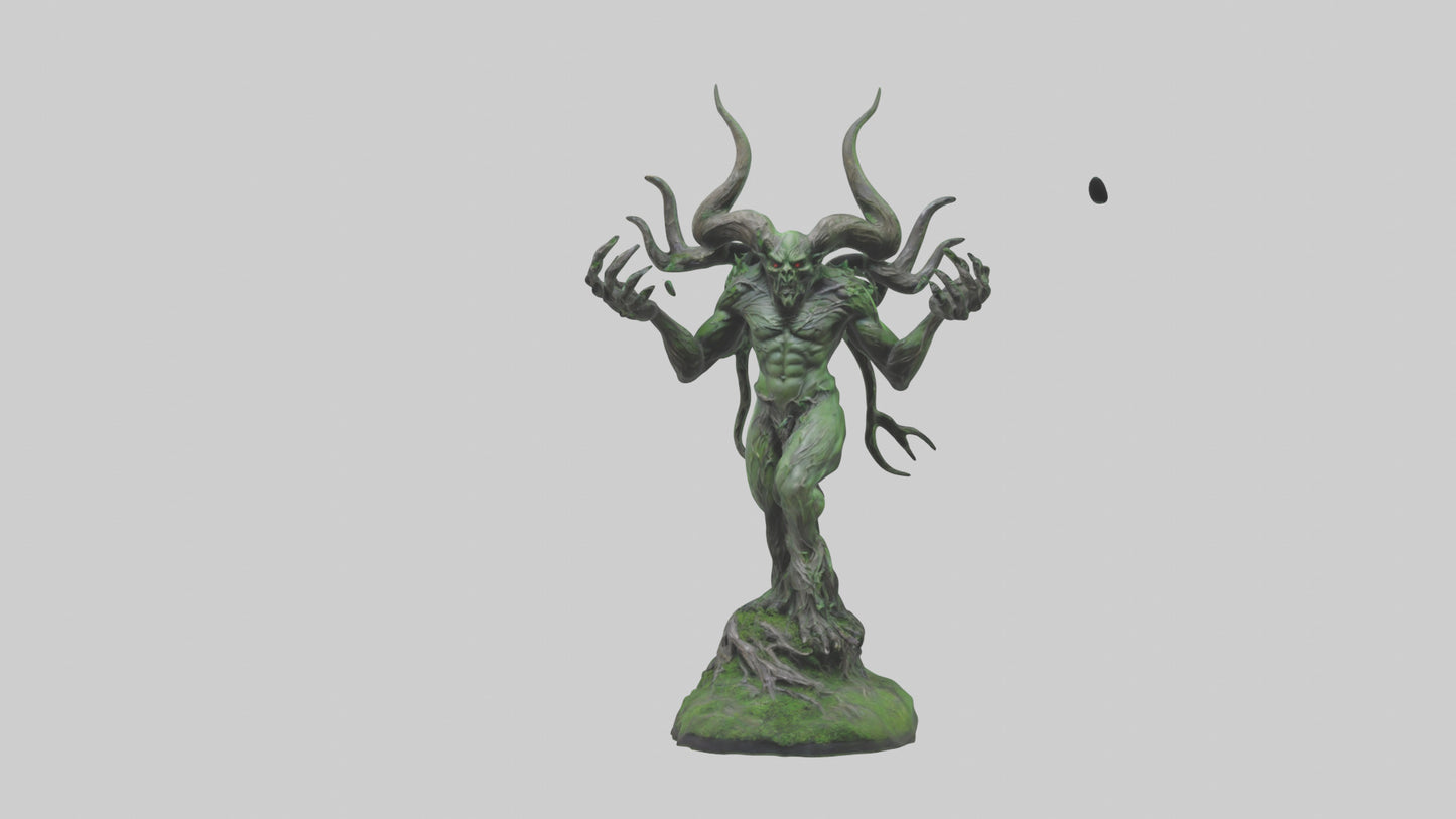 Forest Demon statue model VR / AR / low-poly
