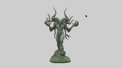 Forest Demon statue model VR / AR / low-poly