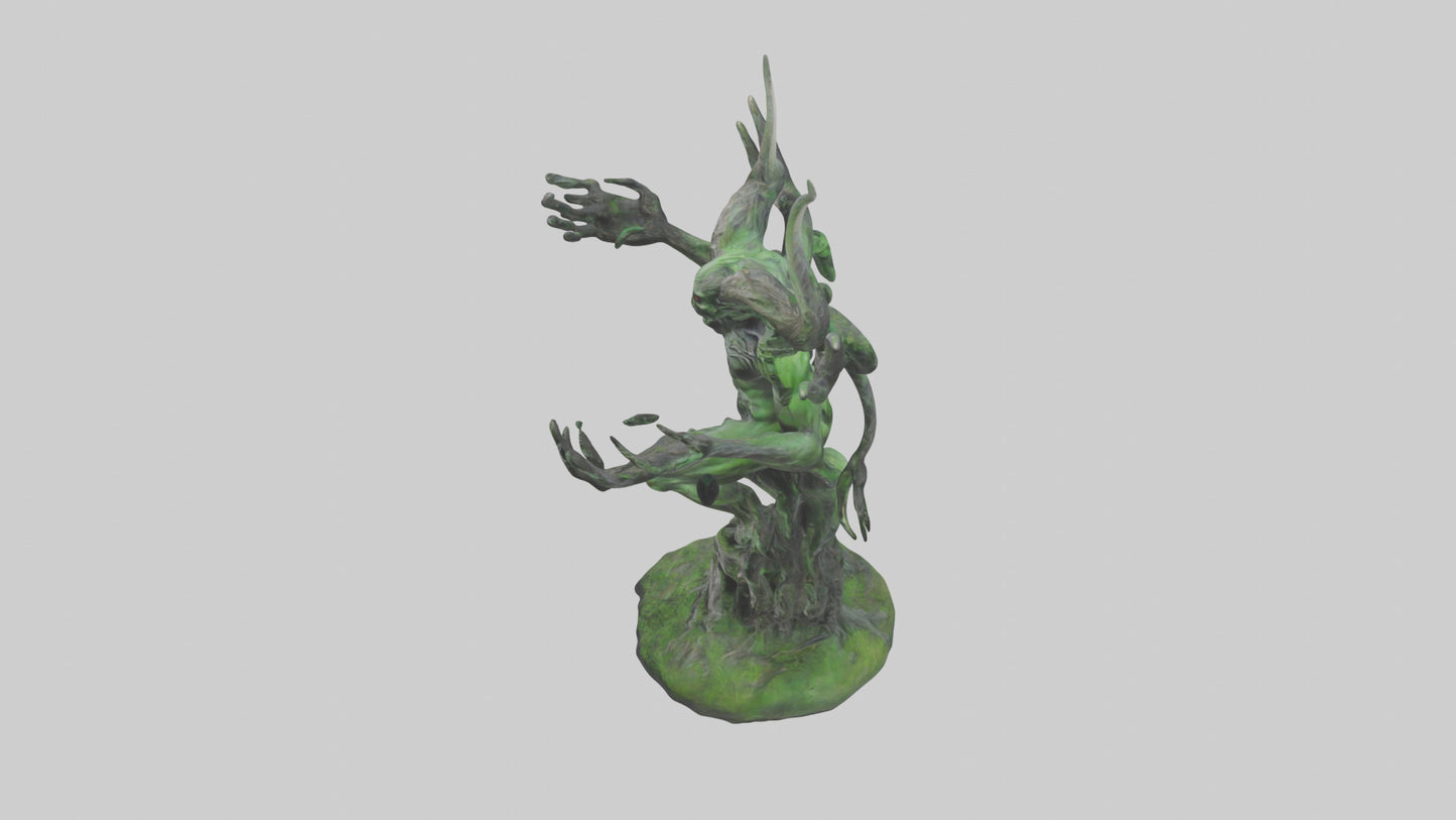 Forest Demon statue model VR / AR / low-poly