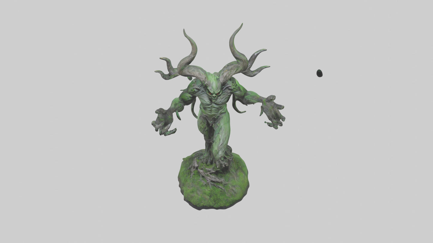 Forest Demon statue model VR / AR / low-poly