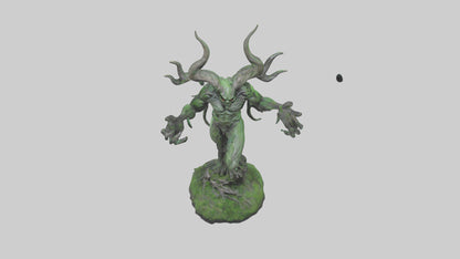 Forest Demon statue model VR / AR / low-poly