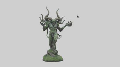 Forest Demon statue model VR / AR / low-poly