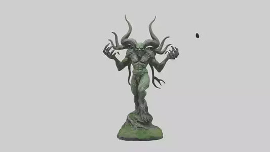 Forest Demon statue model VR / AR / low-poly