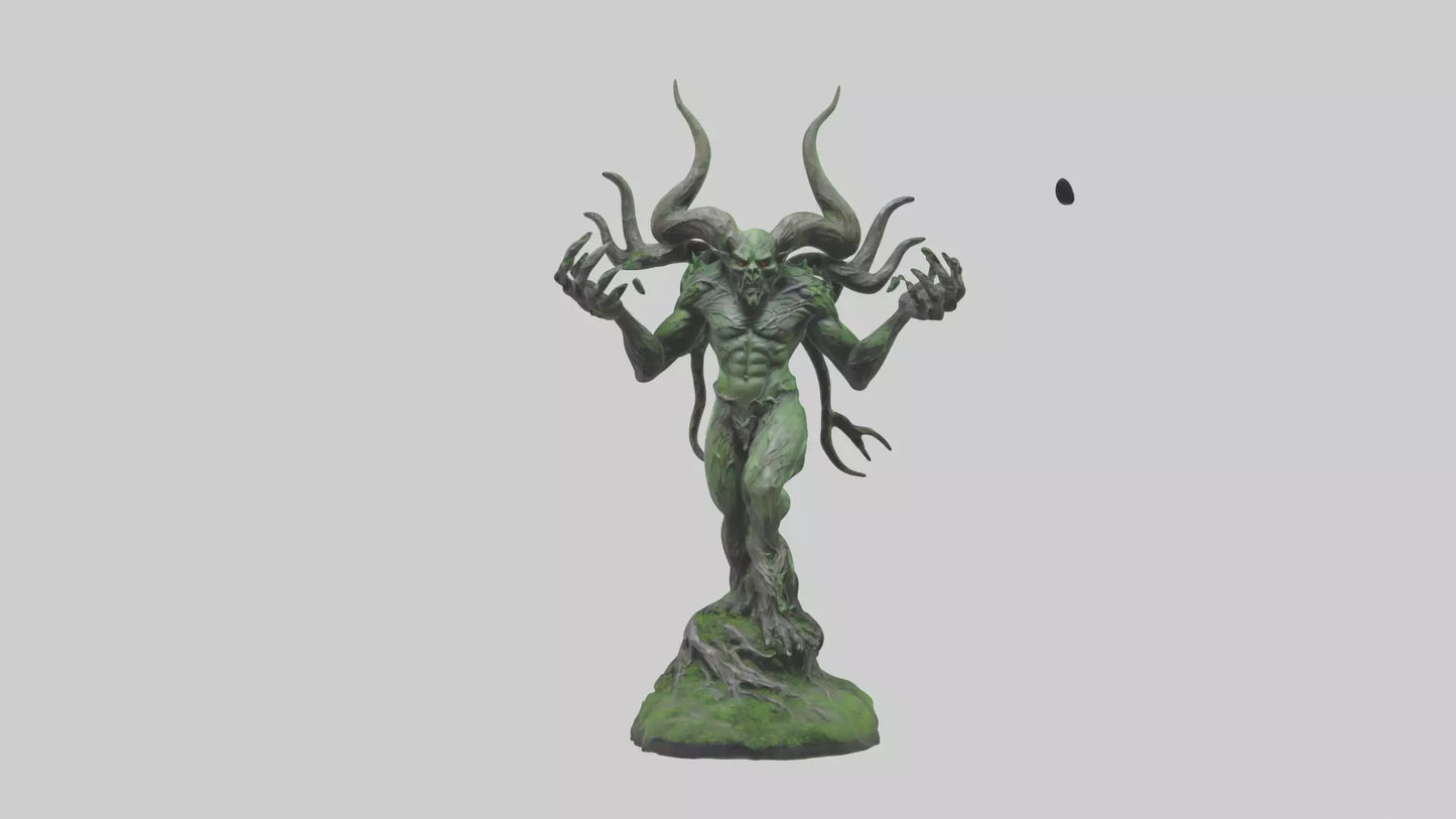 Forest Demon statue model VR / AR / low-poly