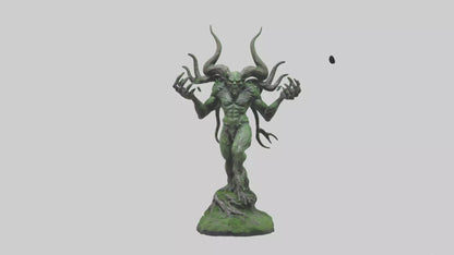 Forest Demon statue model VR / AR / low-poly