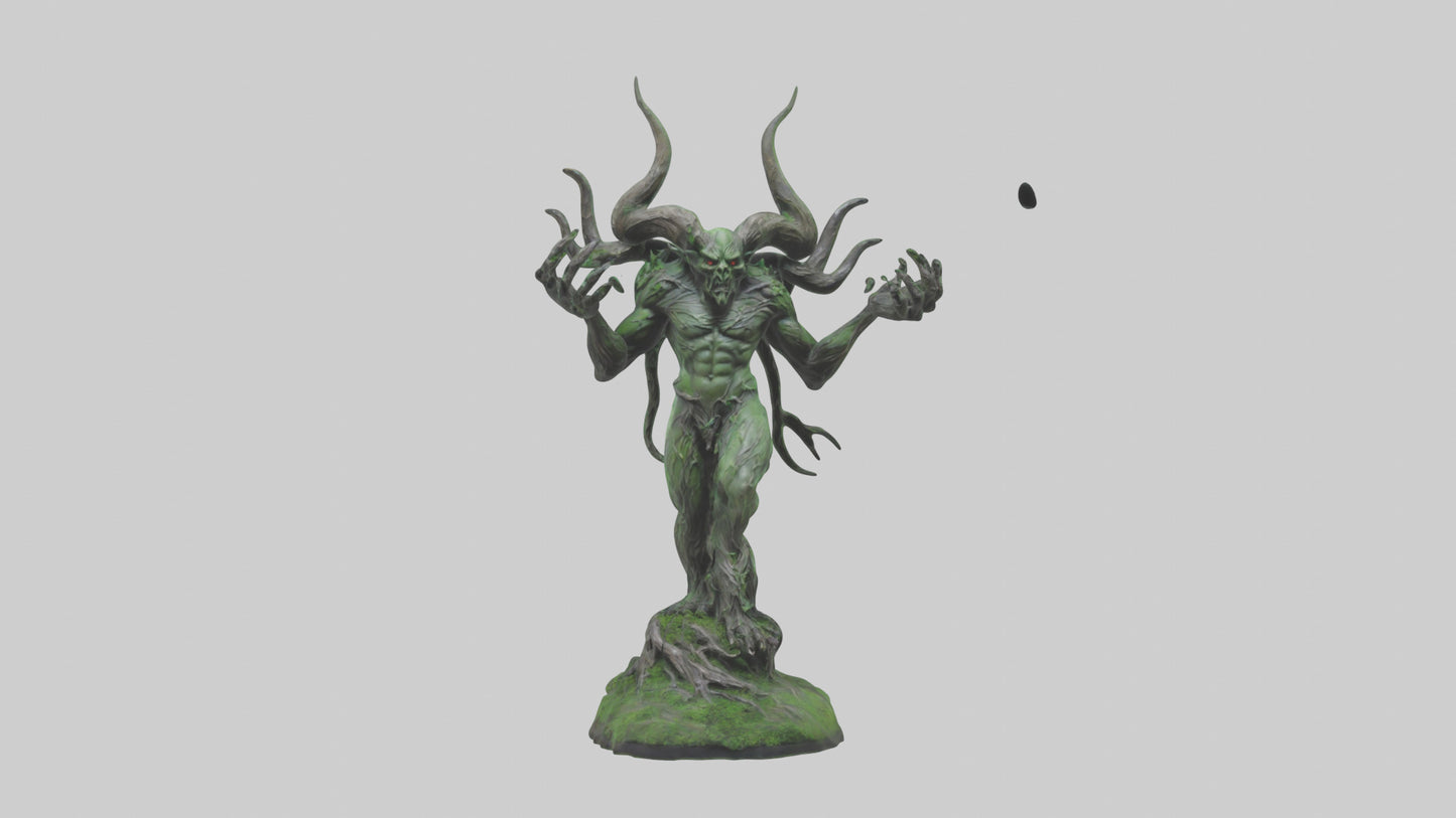 Forest Demon statue model VR / AR / low-poly