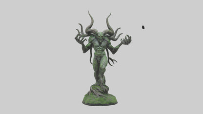 Forest Demon statue model VR / AR / low-poly