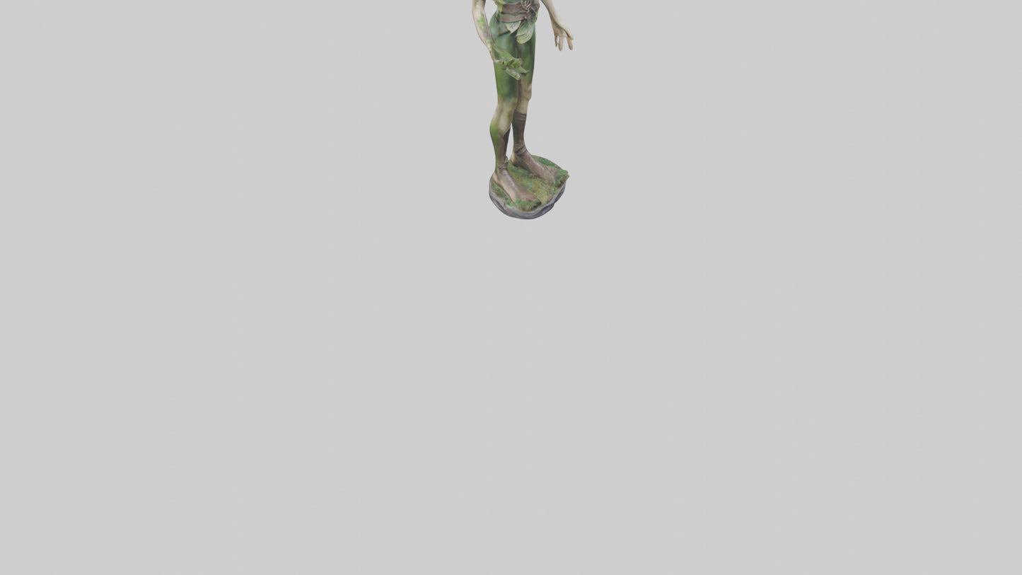 Forest Elf statue model VR / AR / low-poly