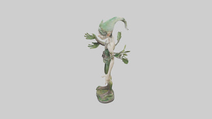 Forest Elf statue model VR / AR / low-poly