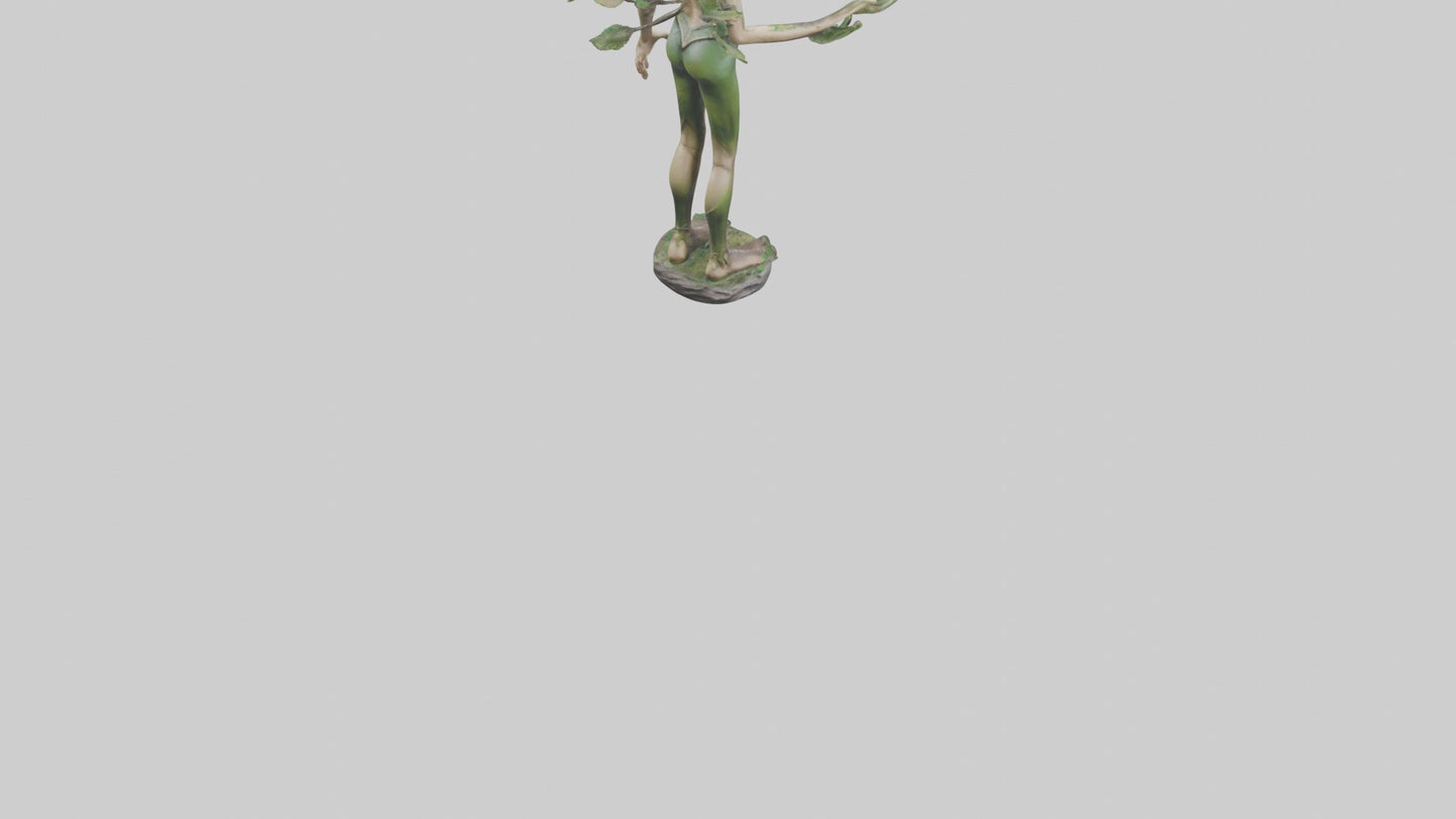 Forest Elf statue model VR / AR / low-poly