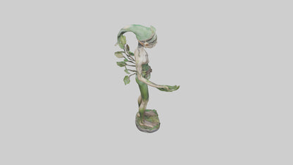 Forest Elf statue model VR / AR / low-poly