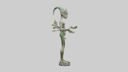 Forest Elf statue model VR / AR / low-poly