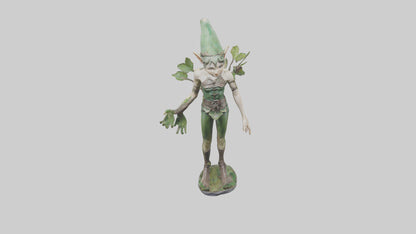 Forest Elf statue model VR / AR / low-poly