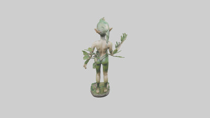 Forest Elf statue model VR / AR / low-poly