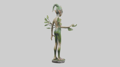 Forest Elf statue model VR / AR / low-poly
