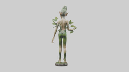 Forest Elf statue model VR / AR / low-poly