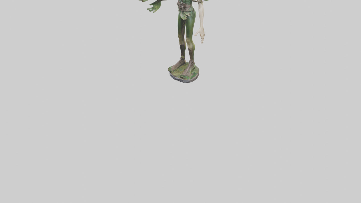 Forest Elf statue model VR / AR / low-poly