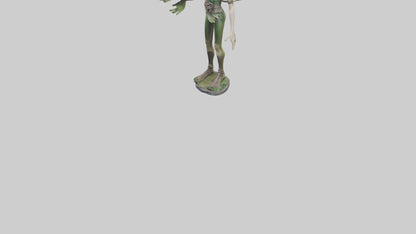 Forest Elf statue model VR / AR / low-poly