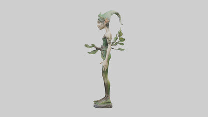 Forest Elf statue model VR / AR / low-poly