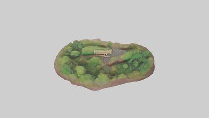 Forest Pathway Sculpture model 3D model