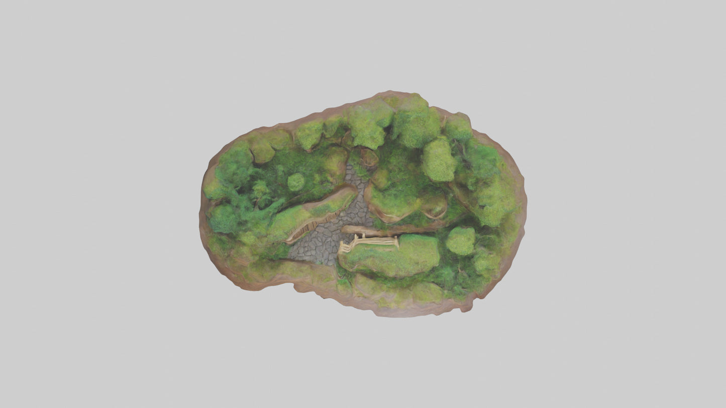 Forest Pathway Sculpture model 3D model
