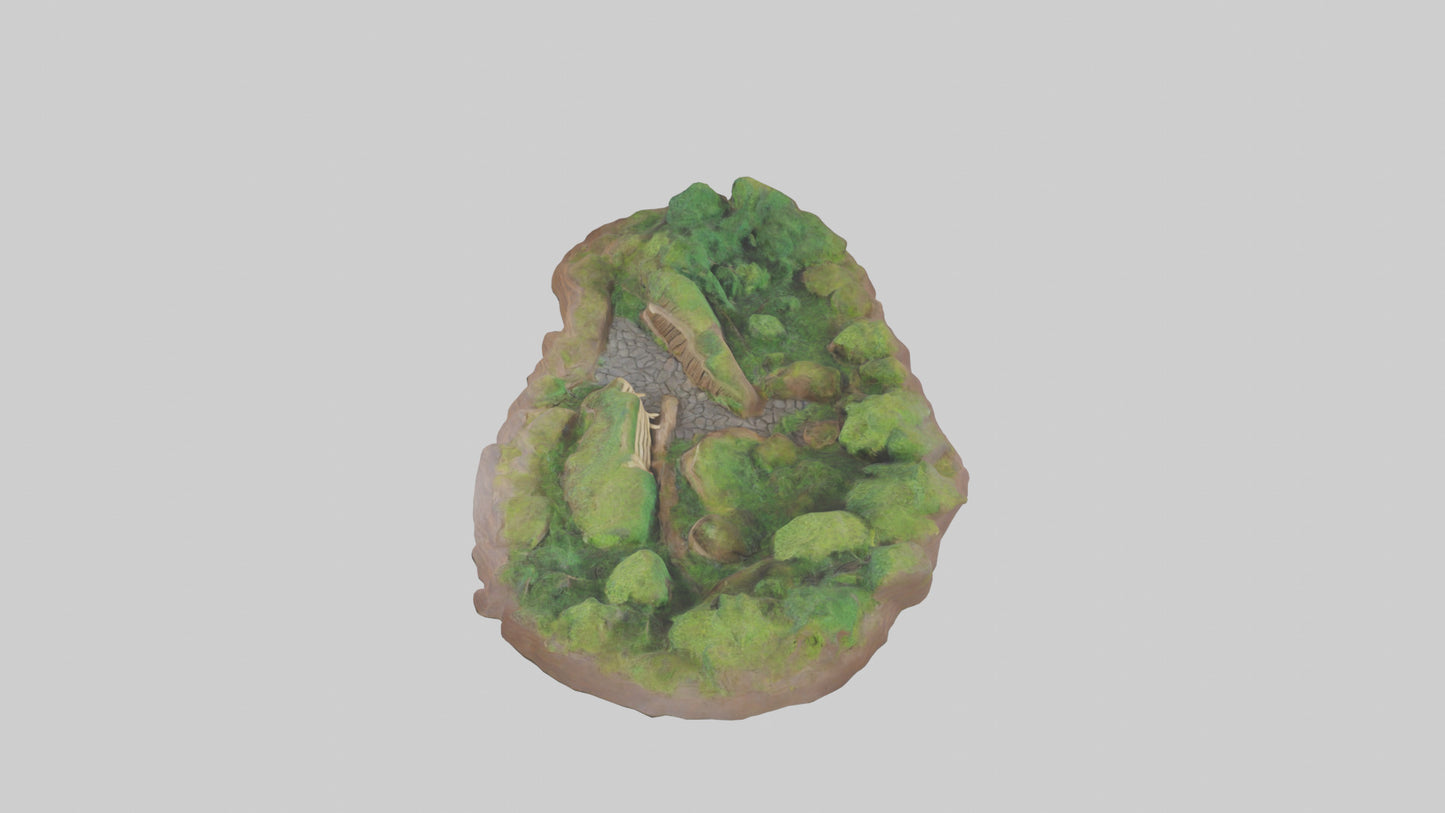 Forest Pathway Sculpture model 3D model
