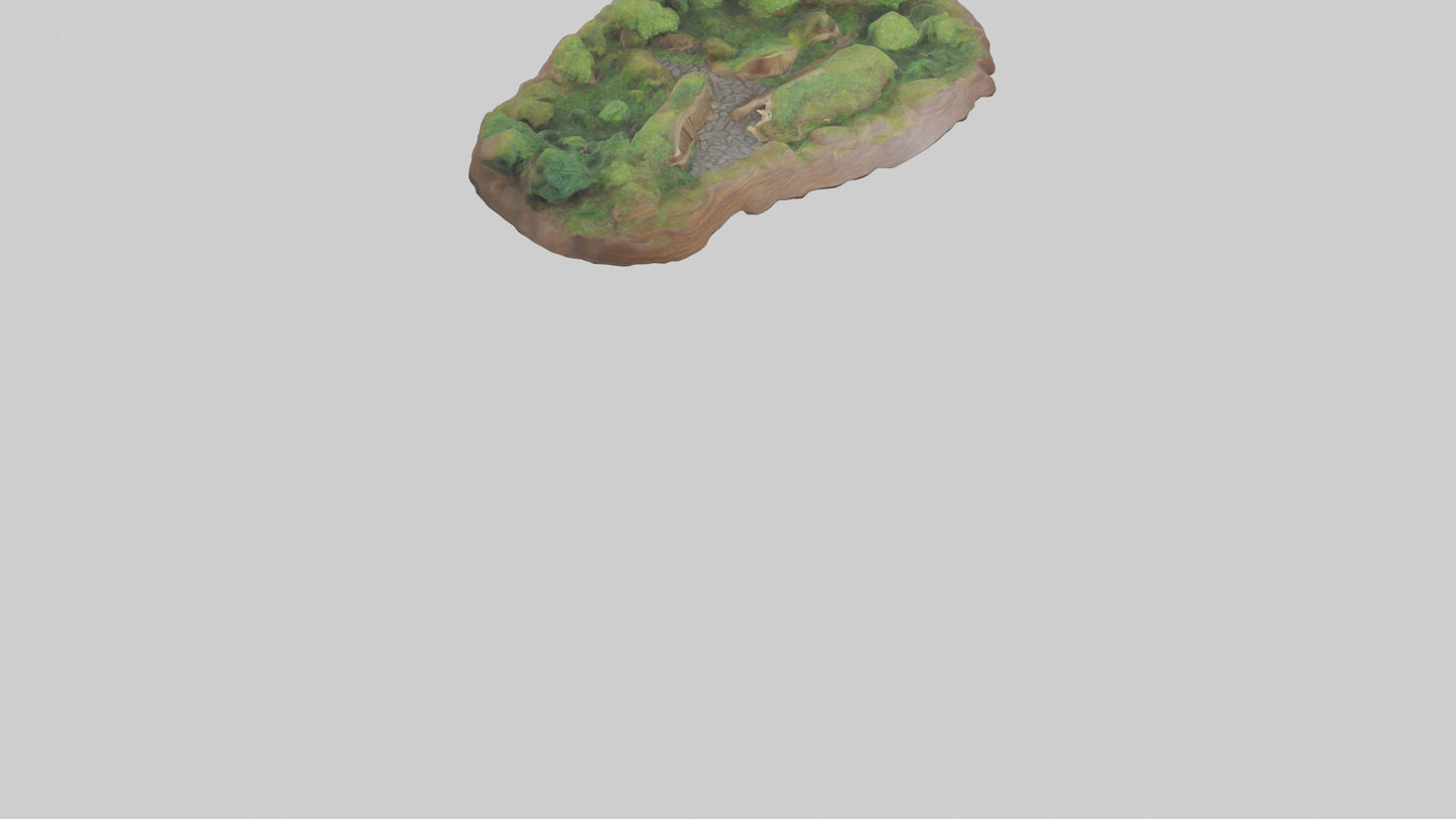 Forest Pathway Sculpture model 3D model