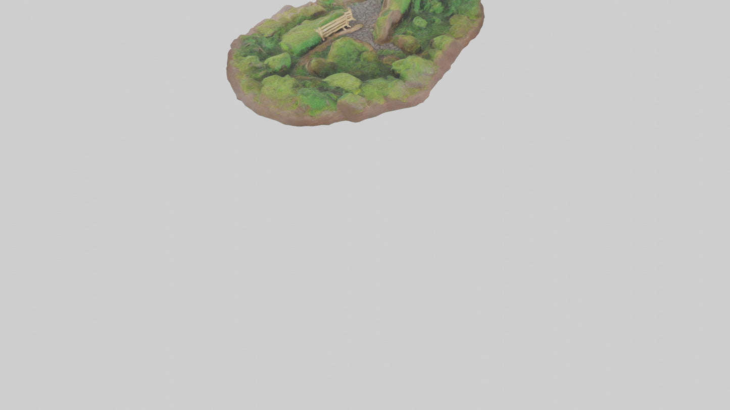 Forest Pathway Sculpture model 3D model