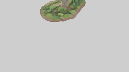 Forest Pathway Sculpture model 3D model