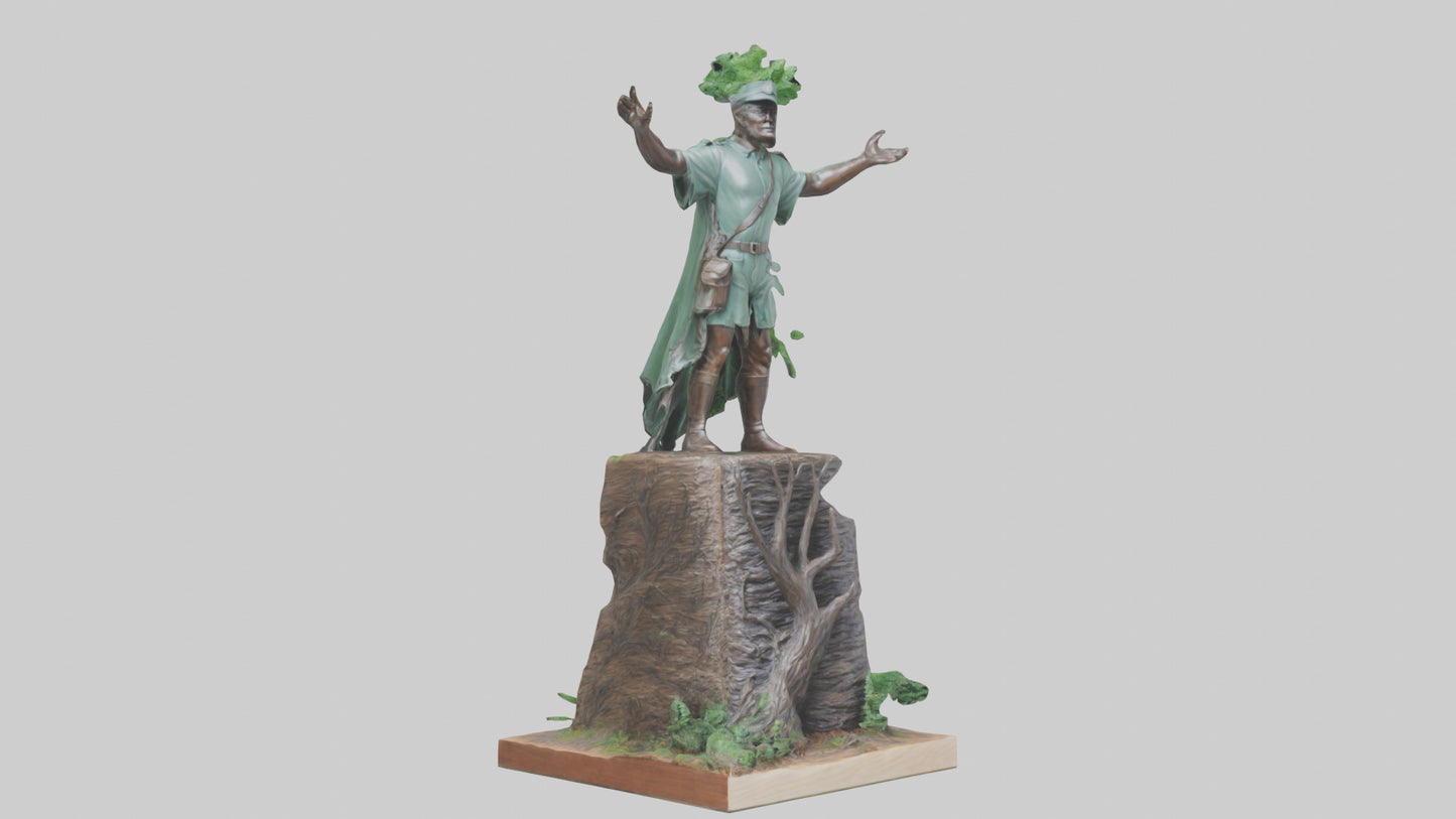 Forest Preservation Hero Statue model 3D model