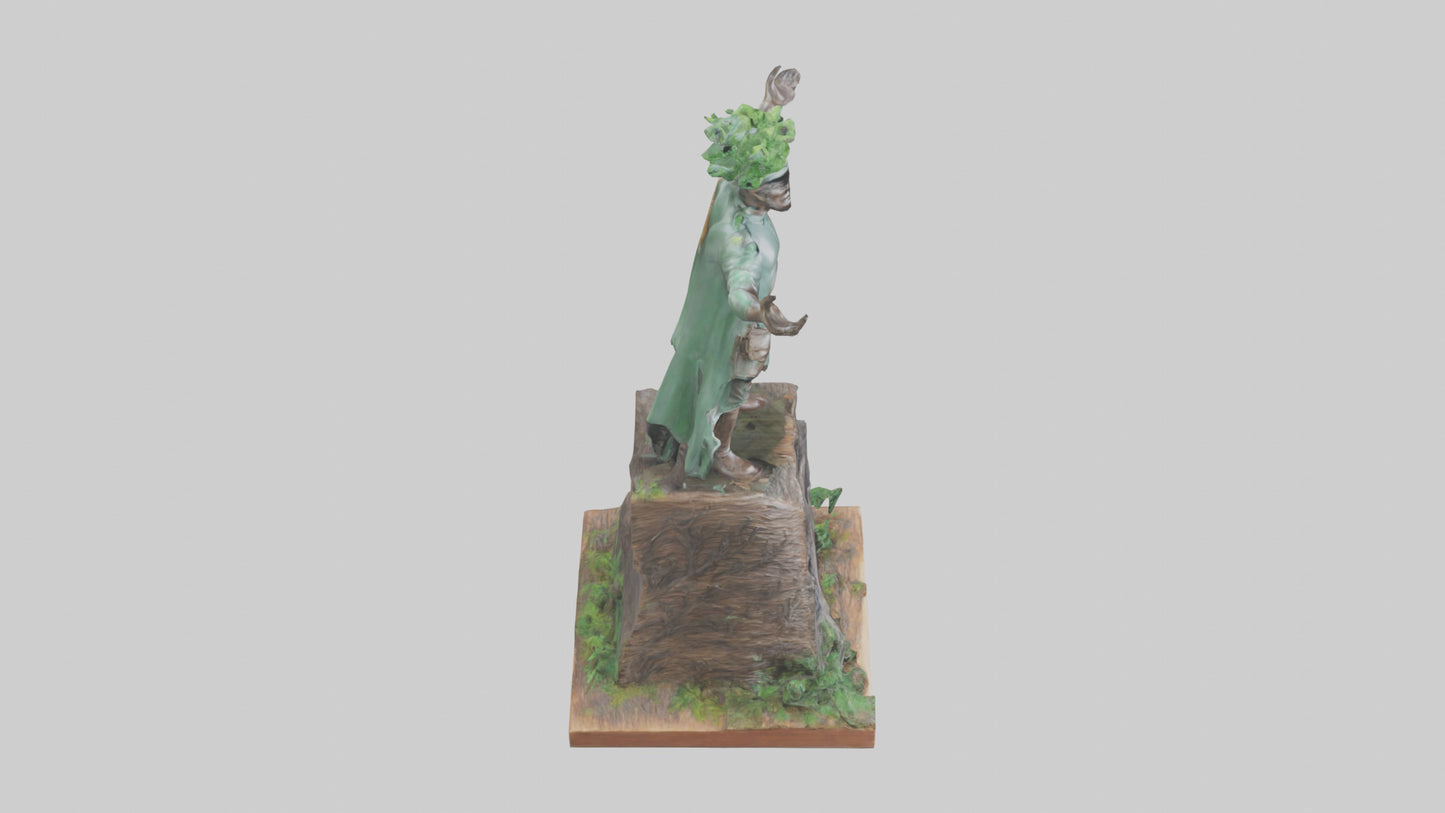 Forest Preservation Hero Statue model 3D model