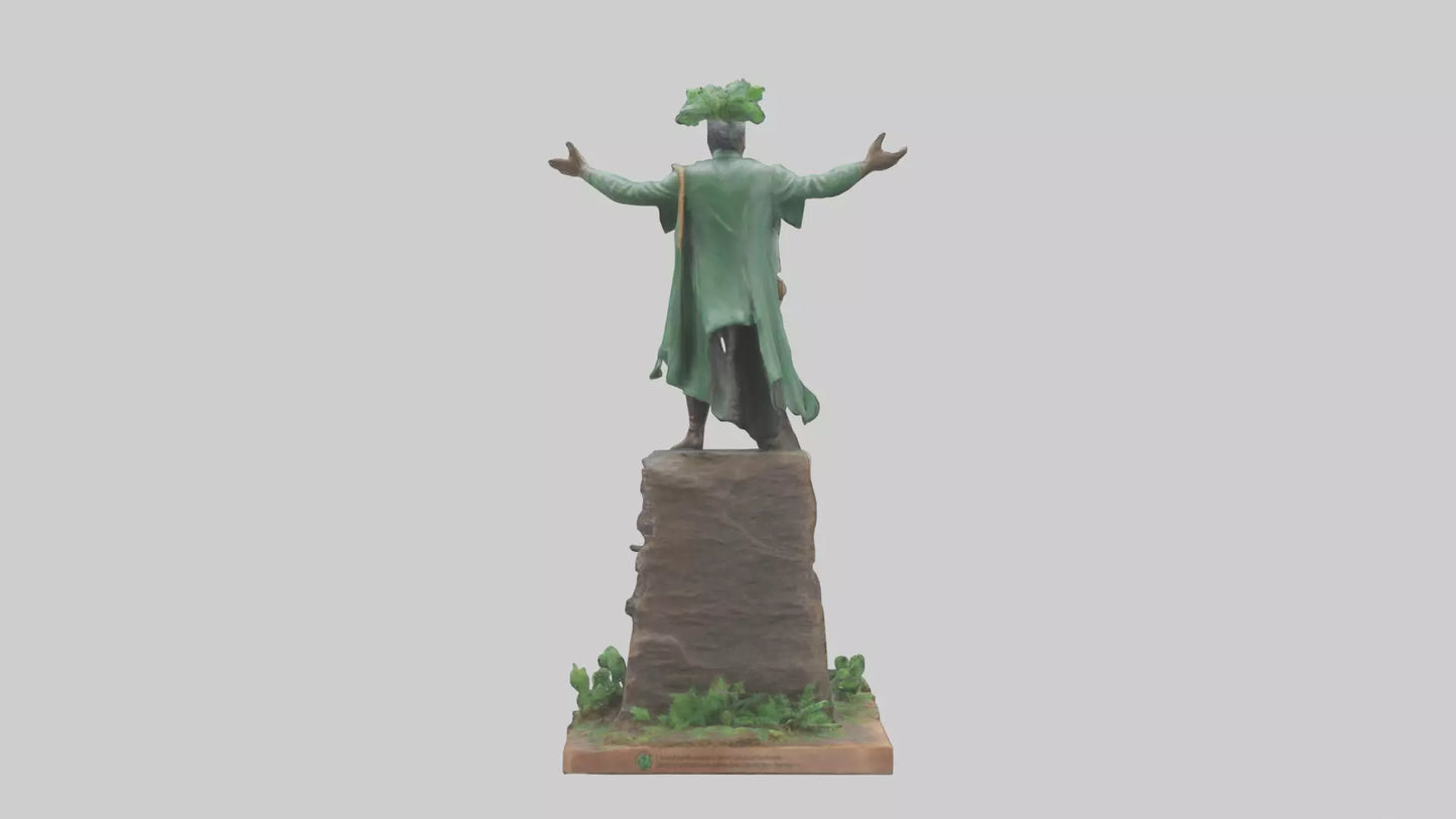 Forest Preservation Hero Statue model 3D model