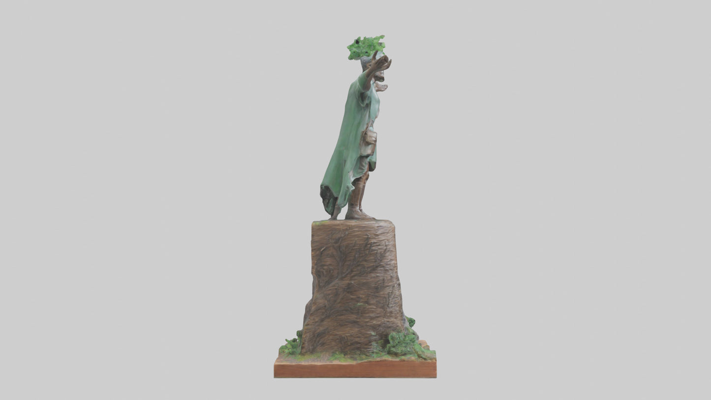 Forest Preservation Hero Statue model 3D model