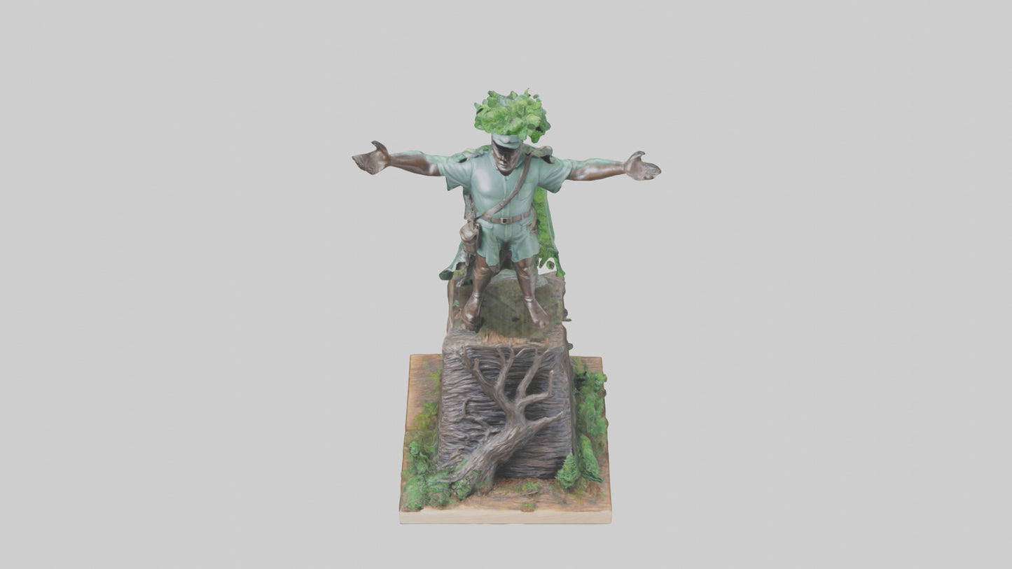 Forest Preservation Hero Statue model 3D model