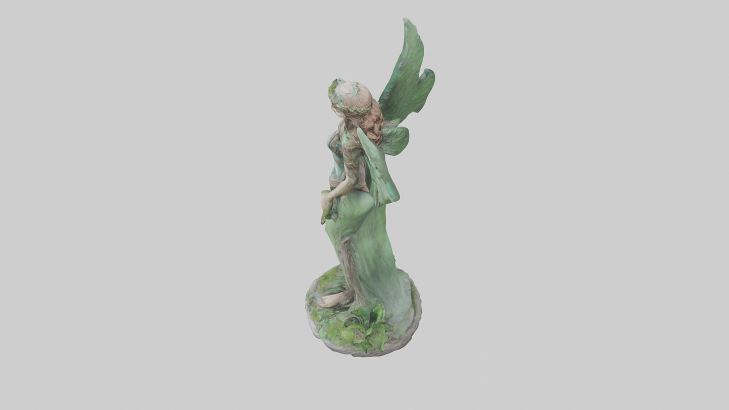 Forest Princess statue model VR / AR / low-poly