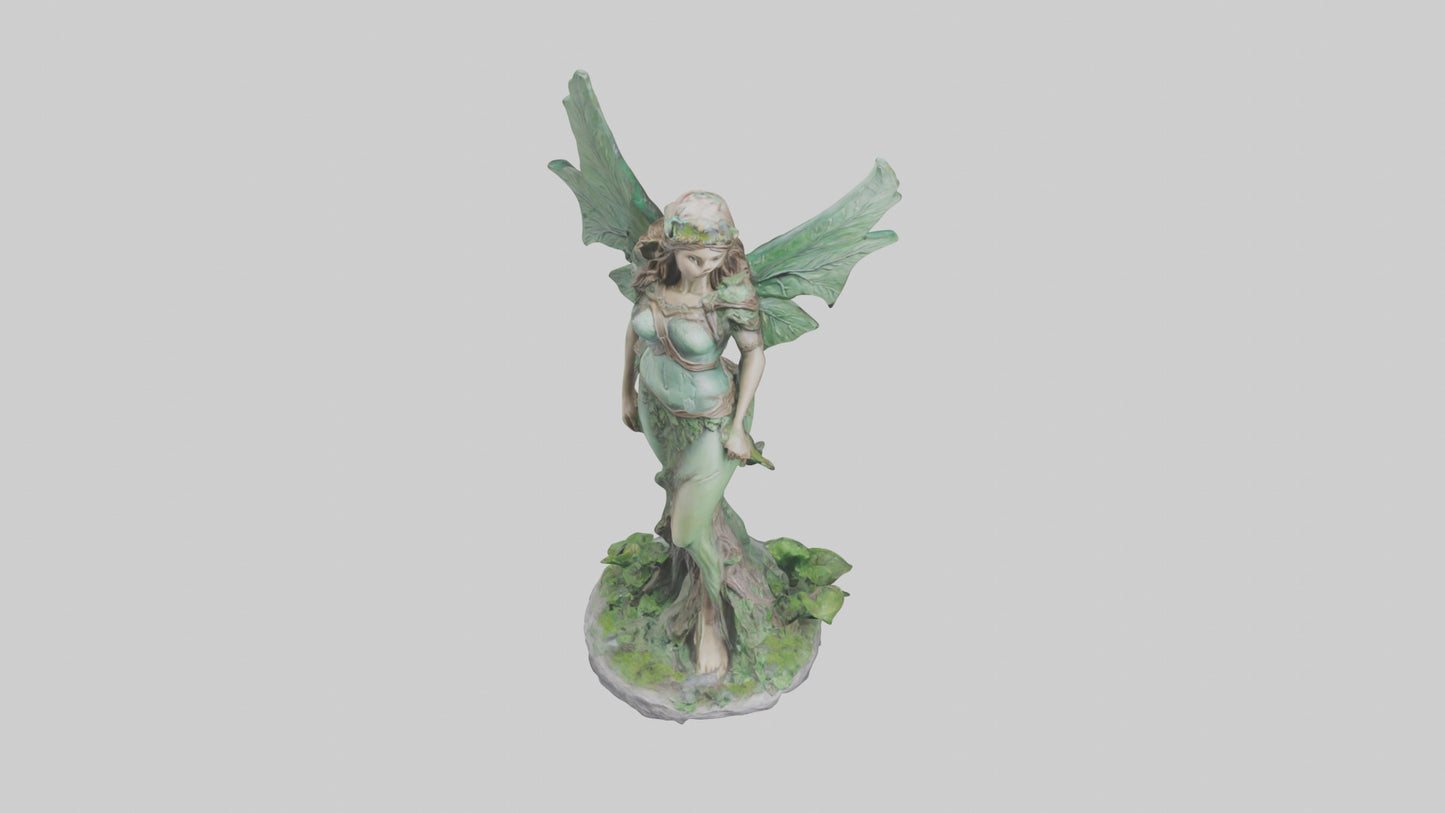 Forest Princess statue model VR / AR / low-poly