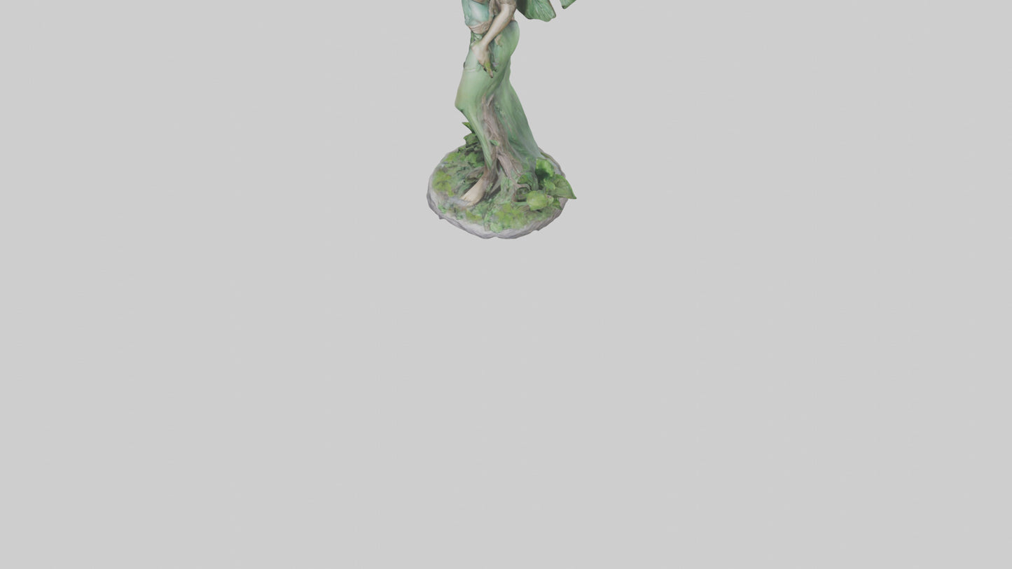 Forest Princess statue model VR / AR / low-poly