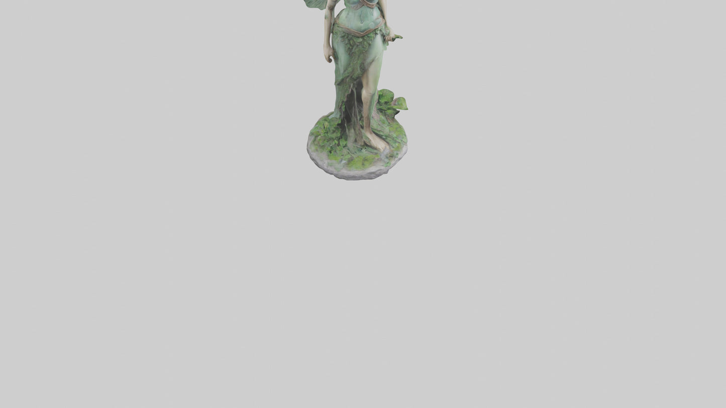 Forest Princess statue model VR / AR / low-poly