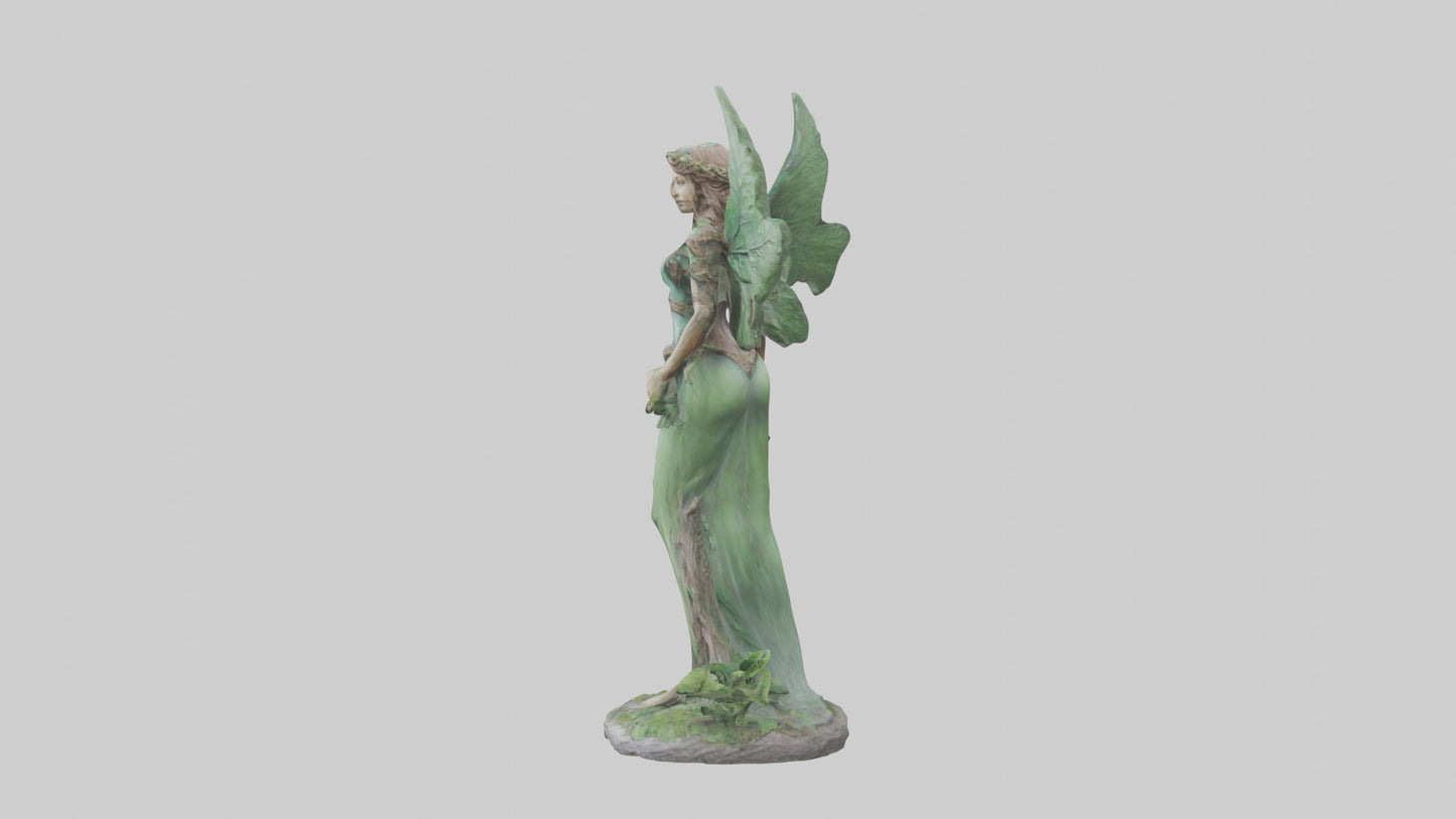 Forest Princess statue model VR / AR / low-poly