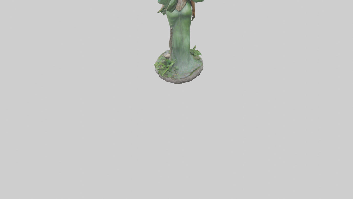 Forest Princess statue model VR / AR / low-poly