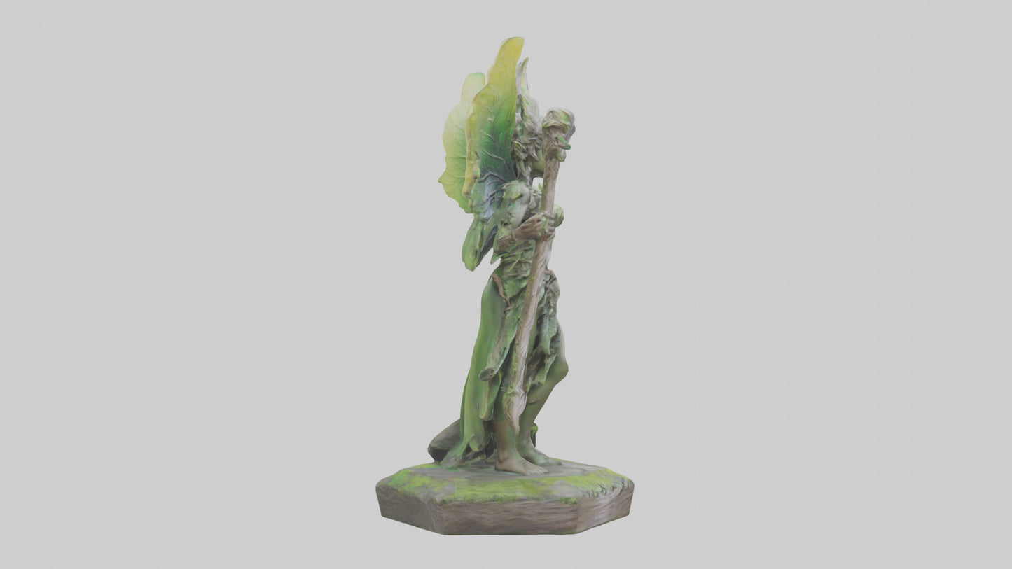 Forest Sprite Warrior statue model 3D model