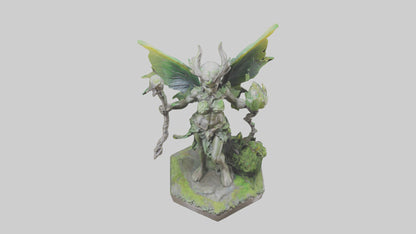 Forest Sprite Warrior statue model 3D model