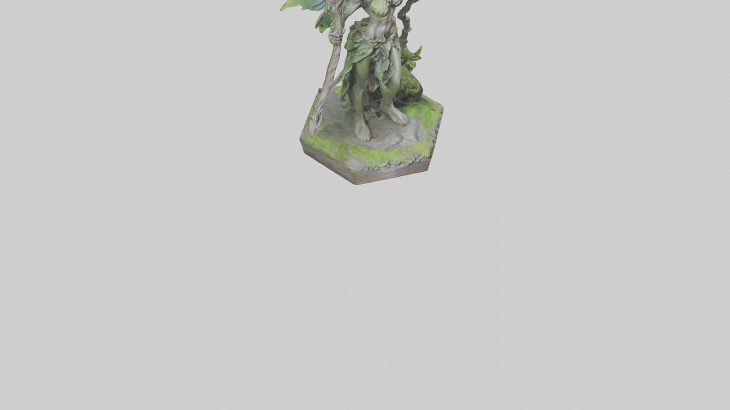 Forest Sprite Warrior statue model 3D model