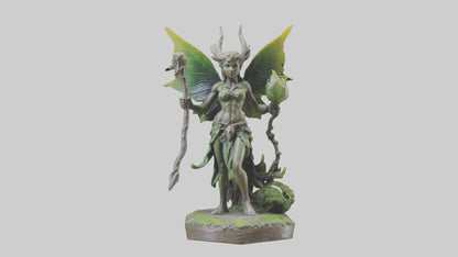 Forest Sprite Warrior statue model 3D model