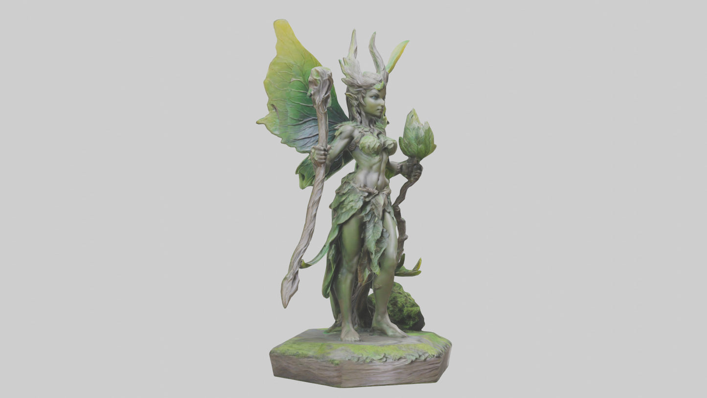 Forest Sprite Warrior statue model 3D model