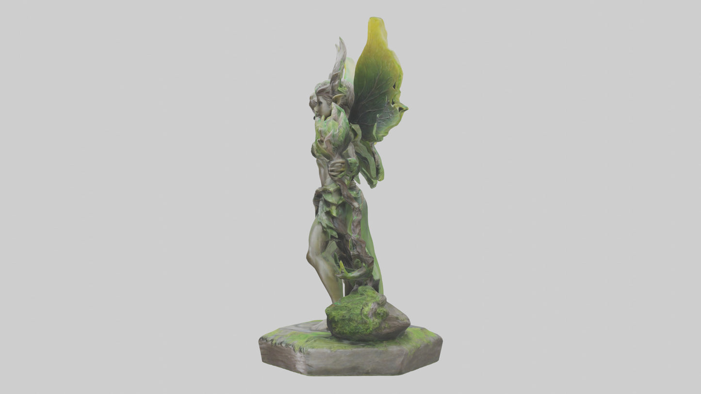 Forest Sprite Warrior statue model 3D model
