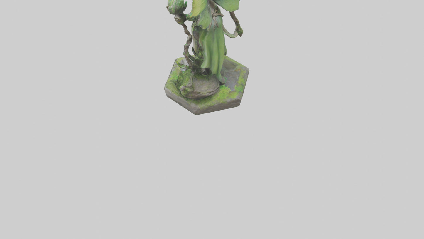 Forest Sprite Warrior statue model 3D model