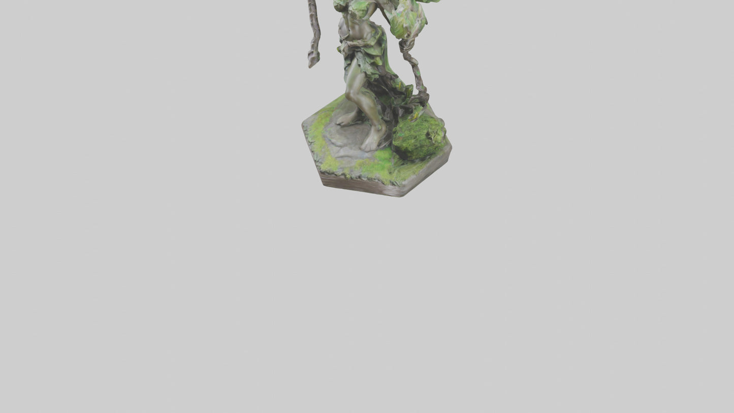 Forest Sprite Warrior statue model 3D model