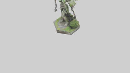 Forest Sprite Warrior statue model 3D model